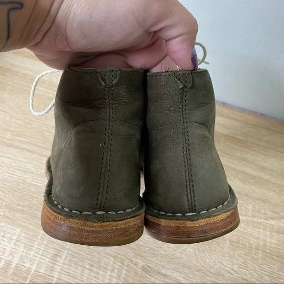 Cole Haan Olive Green Jane II Loden Nubuck Suede Chukka Booties Women's Size 6 - Picture 4 of 11